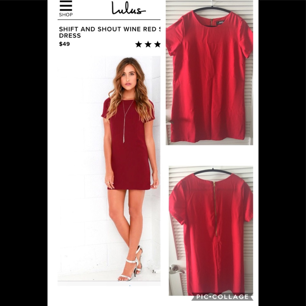 Lulu’s- RED Shift Dress ♥️